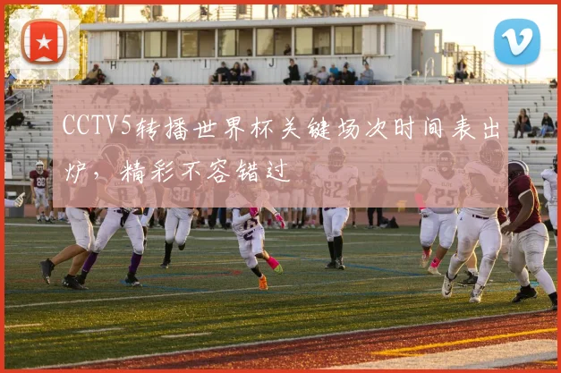 CCTV5转播世界杯关键场次时间表出炉,精彩不容错过